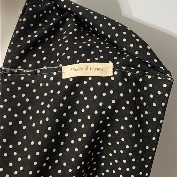 Handmade Infinity Polka Dot Scarf - Picture 4 of 4